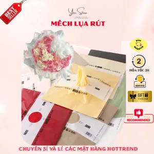 Giấy Mếch Lụa Dạng Rút Tiện Lợi Túi 38 Tờ Kích Thước 30*30 Dùng Bó Hoa, Trang Trí, Decor, Handmade
